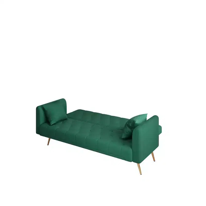 Canapé-lit convertible en velours de 180 cm pour salon, chambre et bureau