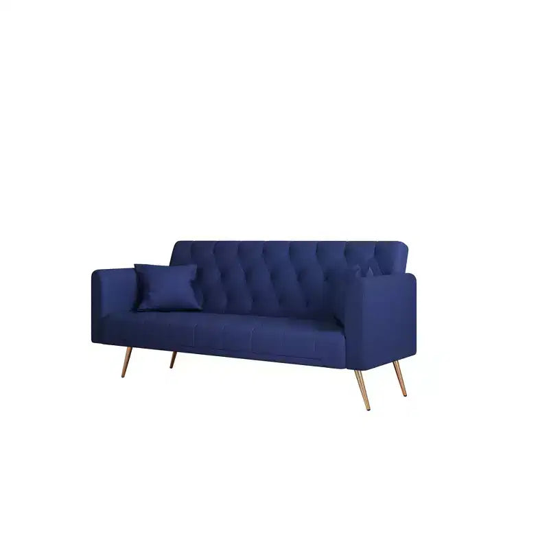 Canapé-lit convertible en velours de 180 cm pour salon, chambre et bureau