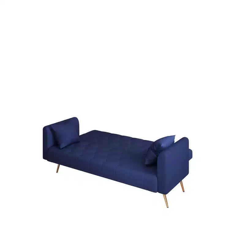 Canapé-lit convertible en velours de 180 cm pour salon, chambre et bureau