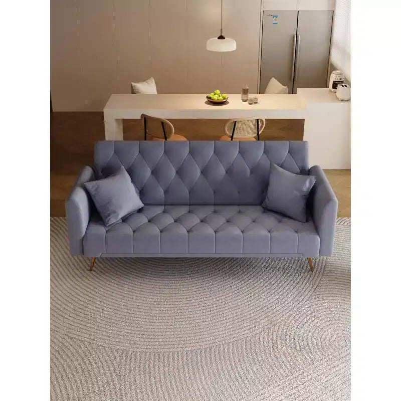 Canapé-lit convertible en velours de 180 cm pour salon, chambre et bureau