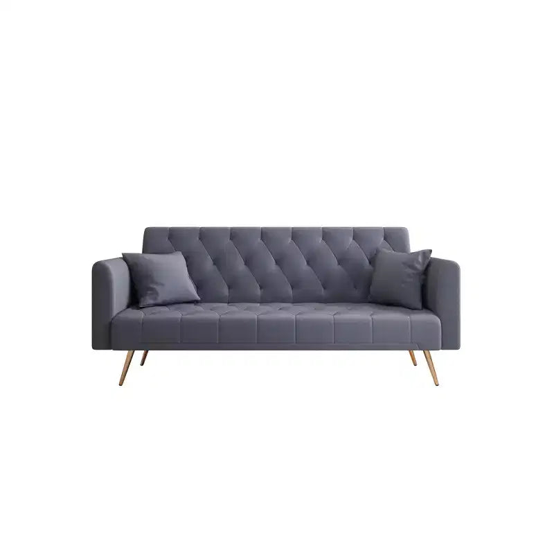 Canapé-lit convertible en velours de 180 cm pour salon, chambre et bureau