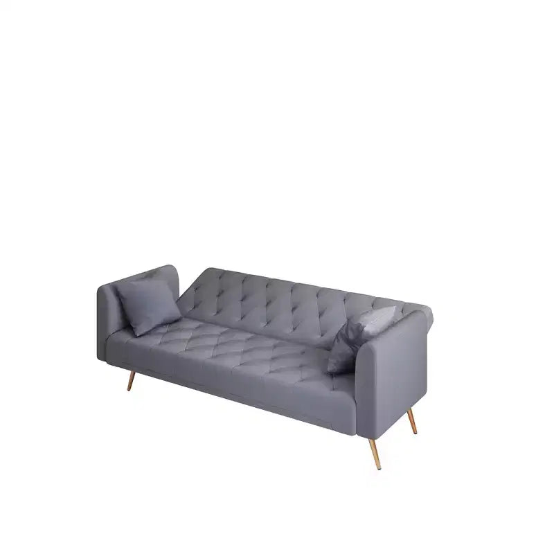 Canapé-lit convertible en velours de 180 cm pour salon, chambre et bureau