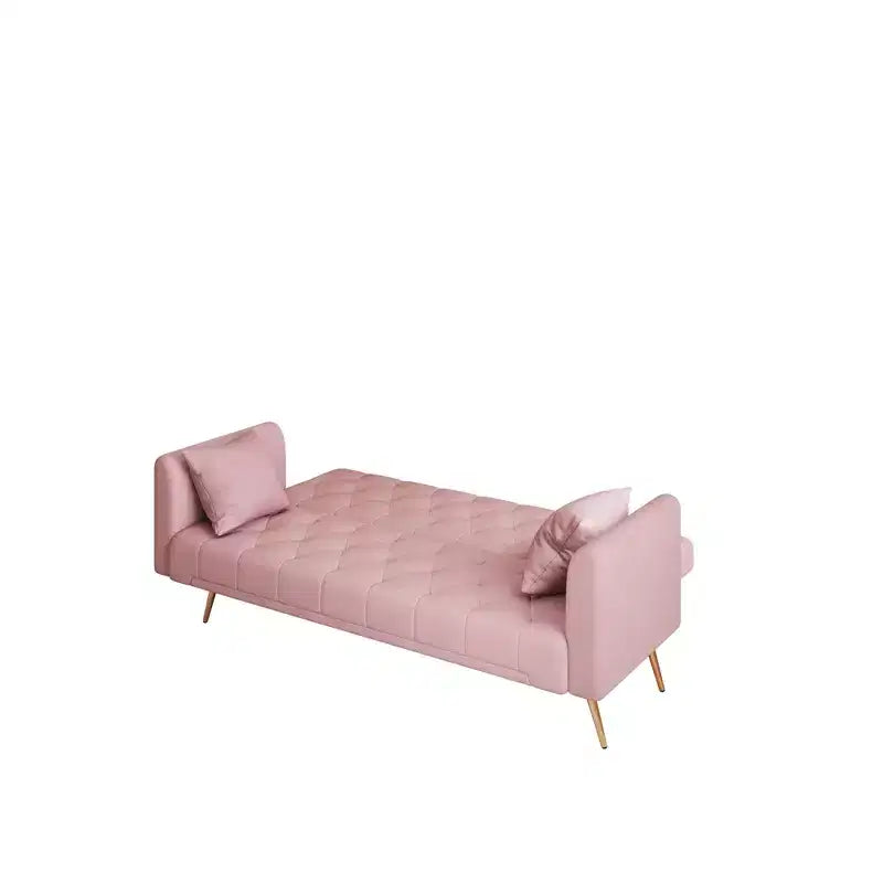 Canapé-lit convertible en velours de 180 cm pour salon, chambre et bureau