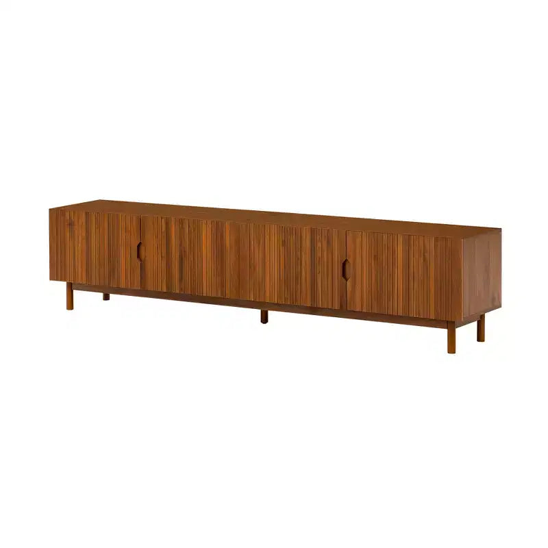 Tabouret de comptoir pivotant 26 po, fini noyer et similicuir brun, ensemble de 4