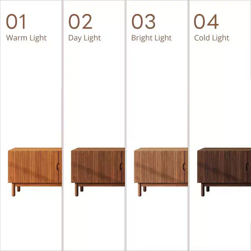 Tabouret de comptoir pivotant 26 po, fini noyer et similicuir brun, ensemble de 4