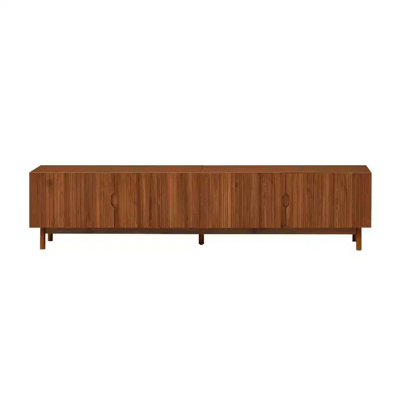 Tabouret de comptoir pivotant 26 po, fini noyer et similicuir brun, ensemble de 4