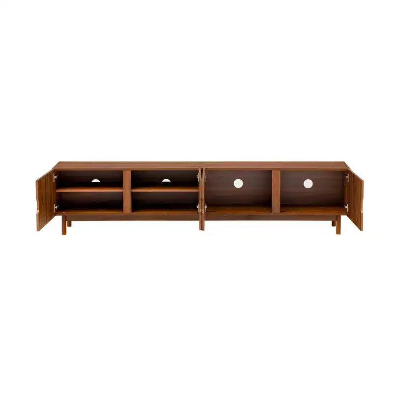 Tabouret de comptoir pivotant 26 po, fini noyer et similicuir brun, ensemble de 4