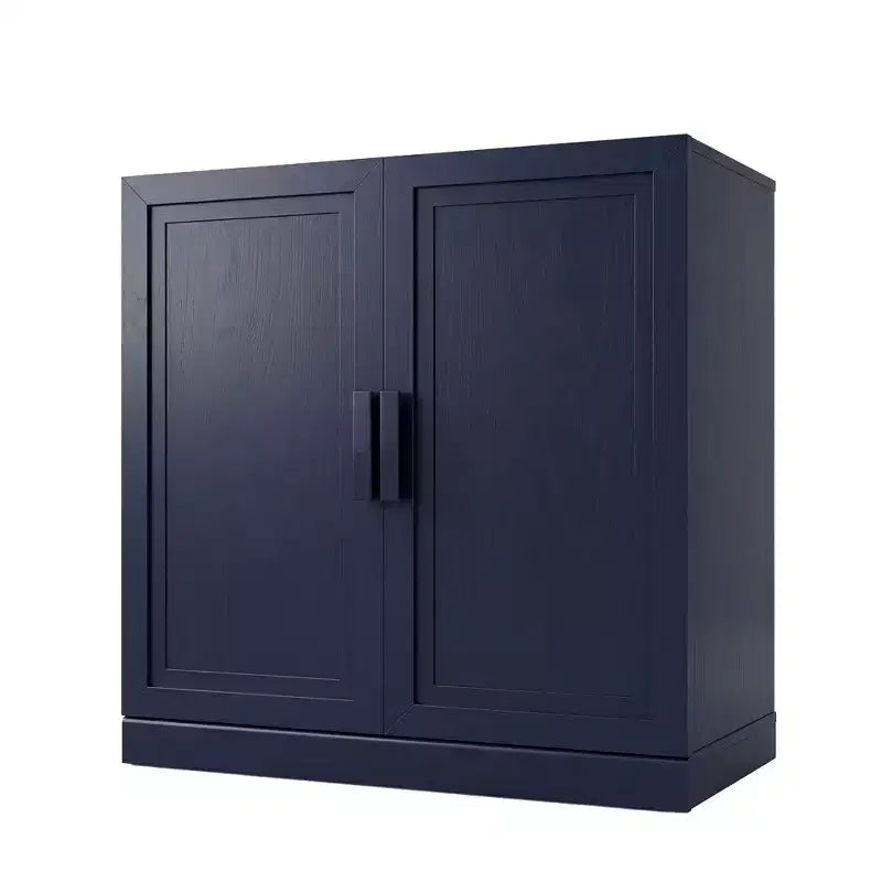 Meuble d'appoint autonome à 2 portes avec étagères réglables, buffet de rangement, armoire de garde-manger pour entrée, salon, cuisine, chambre à coucher