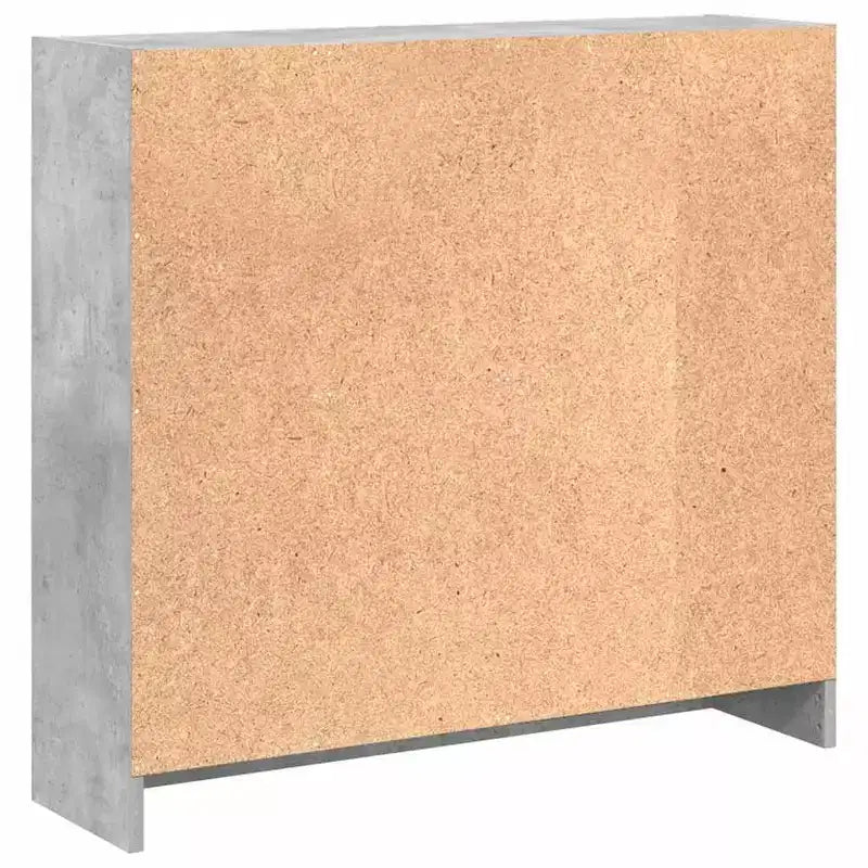 Étagère compacte en bois composite gris