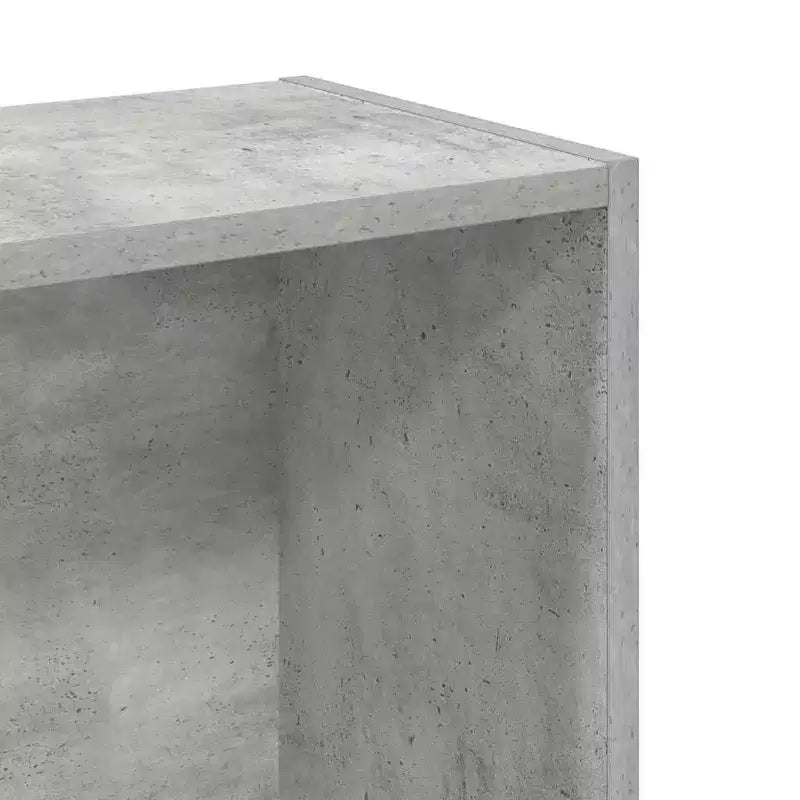 Étagère compacte en bois composite gris