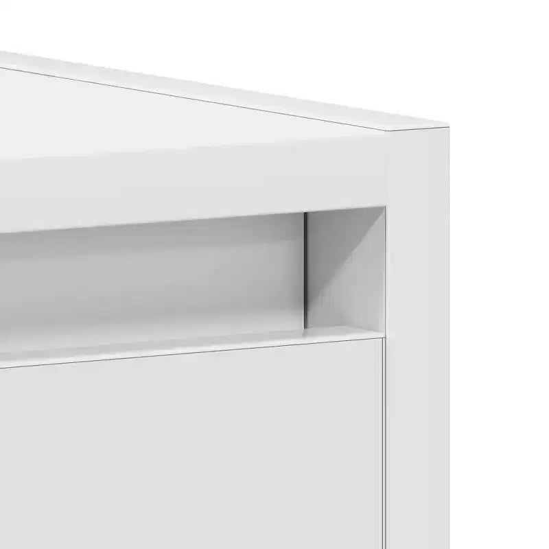 vidaXL Armoire de salle de bain blanc Bois d'ingénierie Armoire de salle de bain moyenne