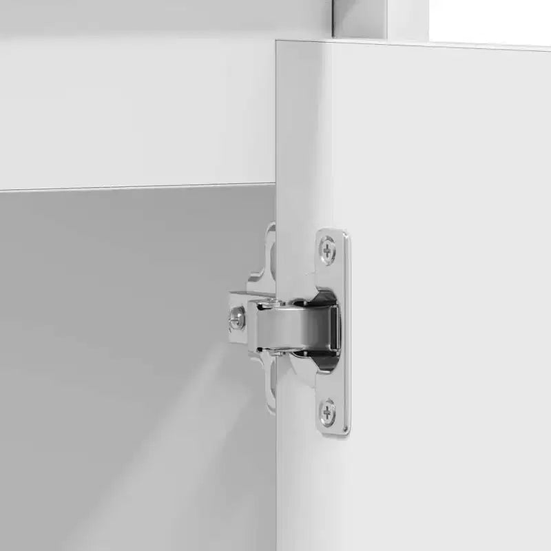 vidaXL Armoire de salle de bain blanc Bois d'ingénierie Armoire de salle de bain moyenne