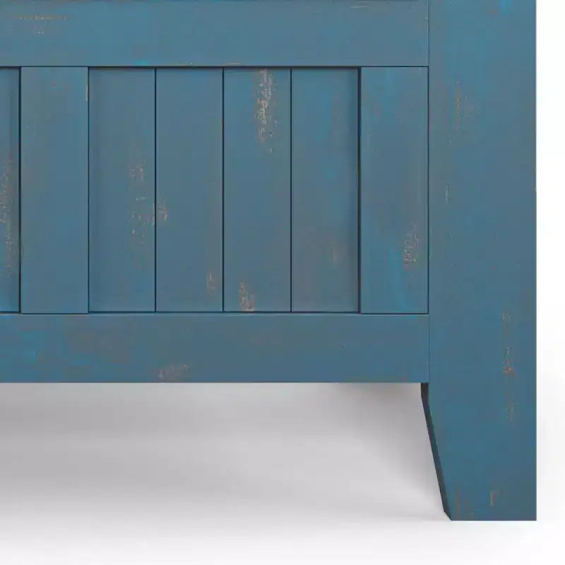 Banc de rangement d'entrée en bois massif de 48 po avec plateau relevable et 2 compartiments