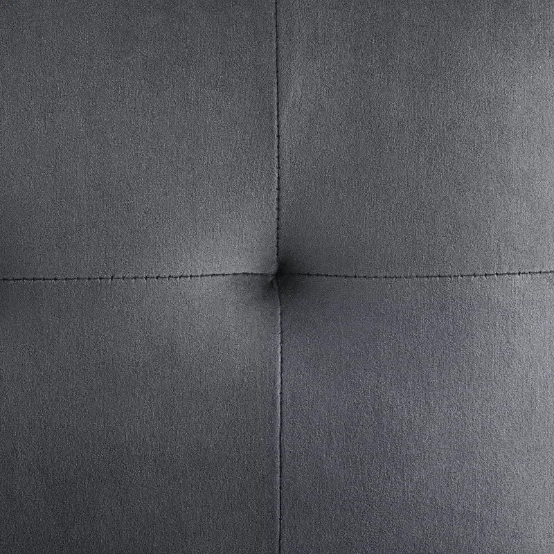 Tabouret de bar en velours de performance et acier inoxydable, doré/anthracite – Modway : Siège carré rembourré, design moderne, hauteur fixe