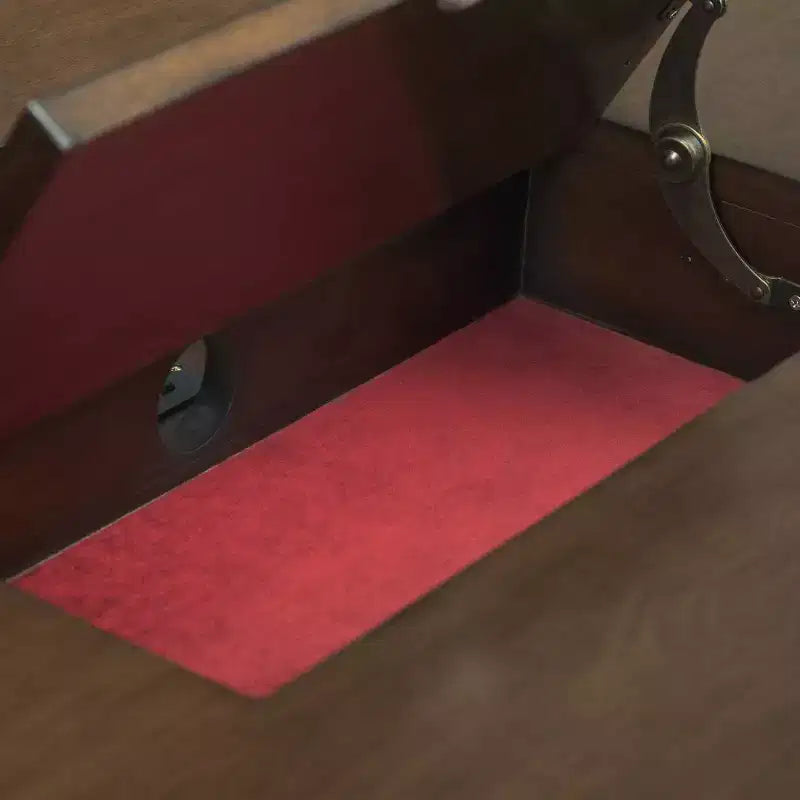 Bureau de 152 cm, marron vieilli naturel, 3 tiroirs, port USB et prises électriques