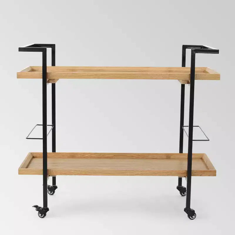 Gerard Industrial Wooden Bar Cart - Christopher Knight Home