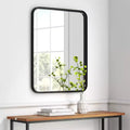 Miroir mural décoratif rectangulaire de 24 x 30 avec coins arrondis