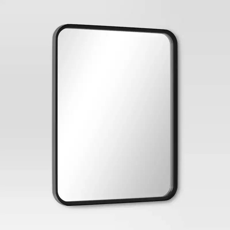 Miroir mural décoratif rectangulaire de 24 x 30 avec coins arrondis