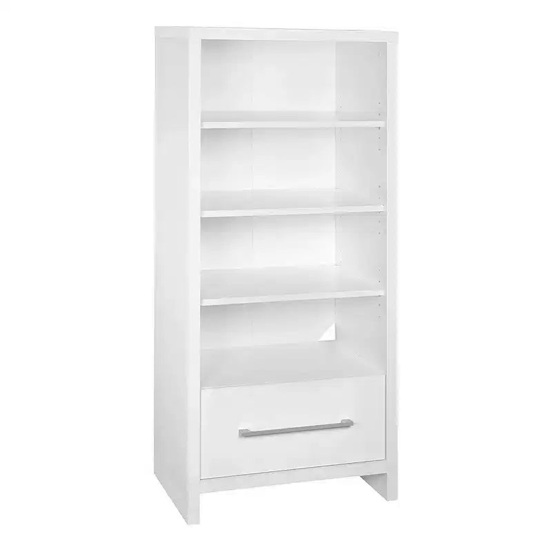 165100 Bibliothèque tour de rangement décorative avec tiroir, Blanc