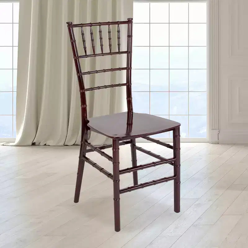 Chaise Chiavari empilable en résine de la série