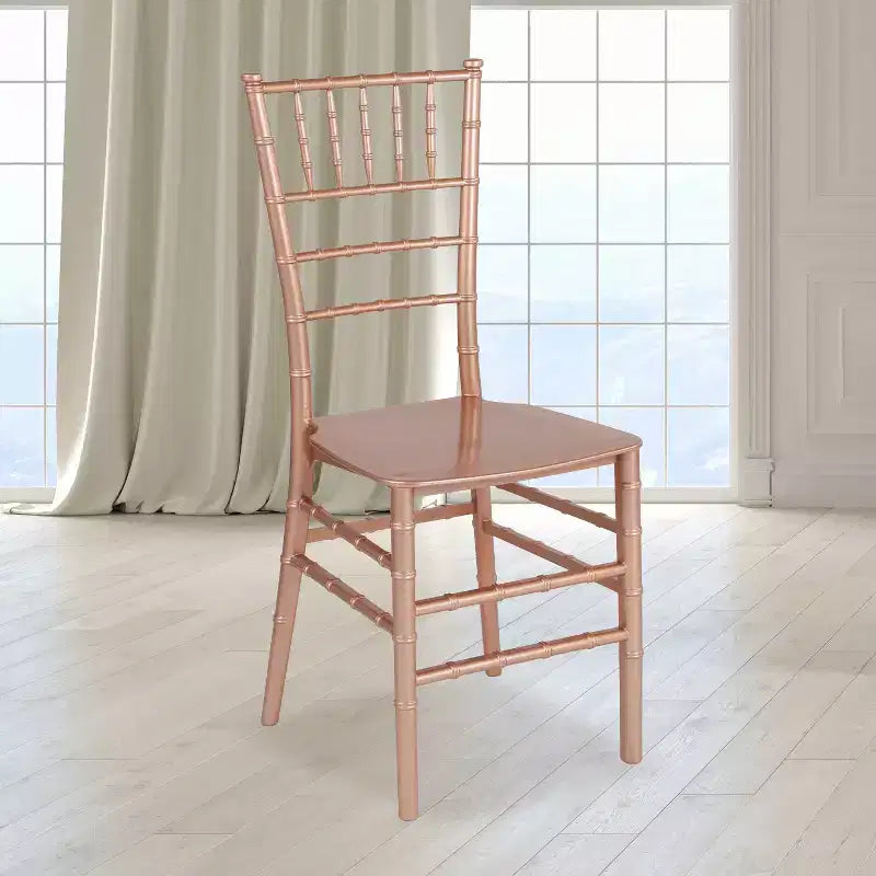 Chaise Chiavari empilable en résine de la série