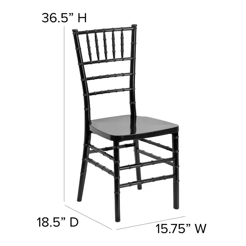 Chaise Chiavari en résine empilable pour mariage et événement